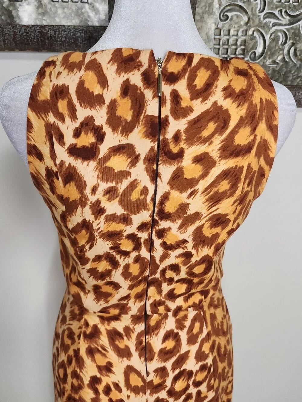 Kate Spade Panthera Ponte Sleeveless Cheetah Print Shift Mini Dress XS Baddie